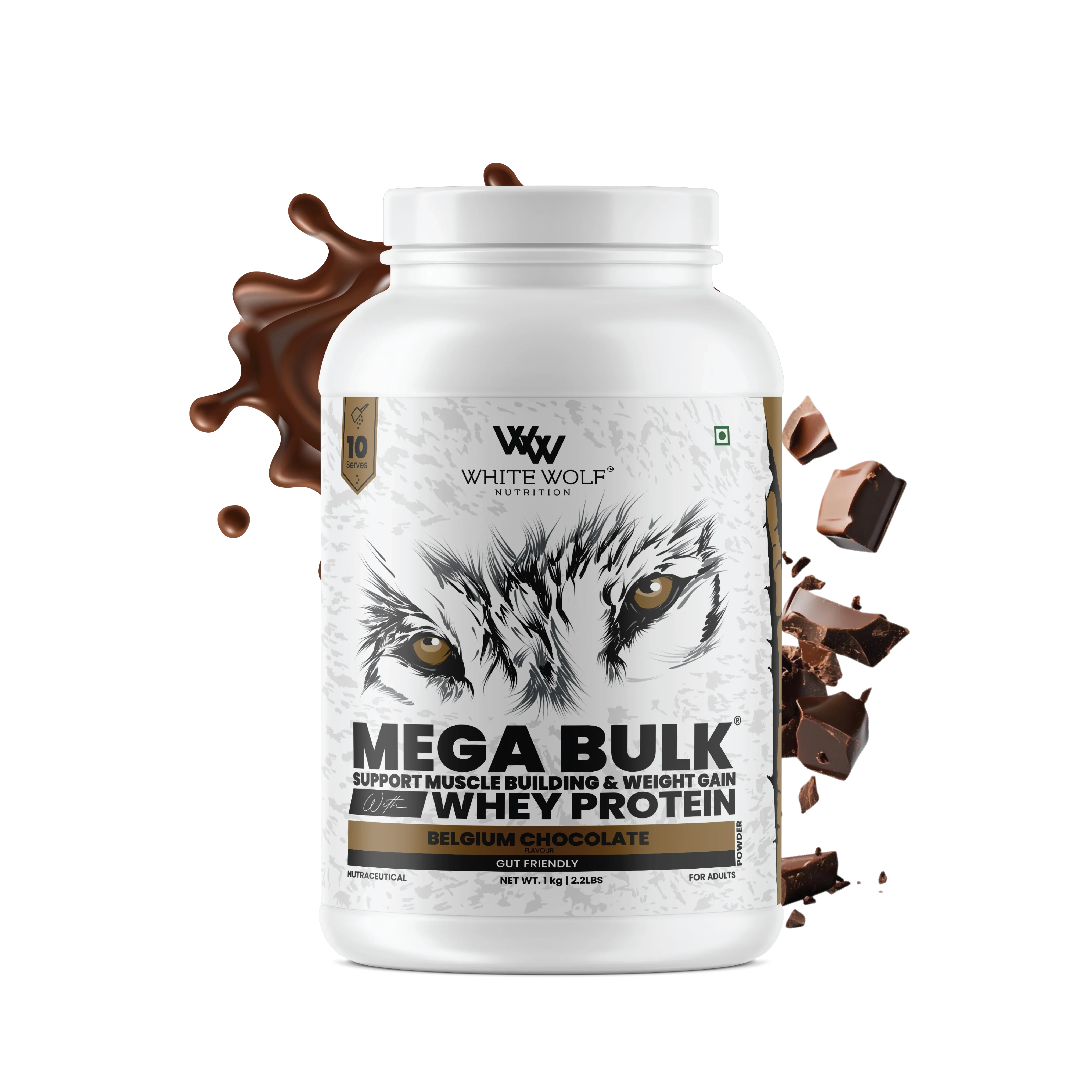 Mega Bulk Mass Gainer With  Whey Protein