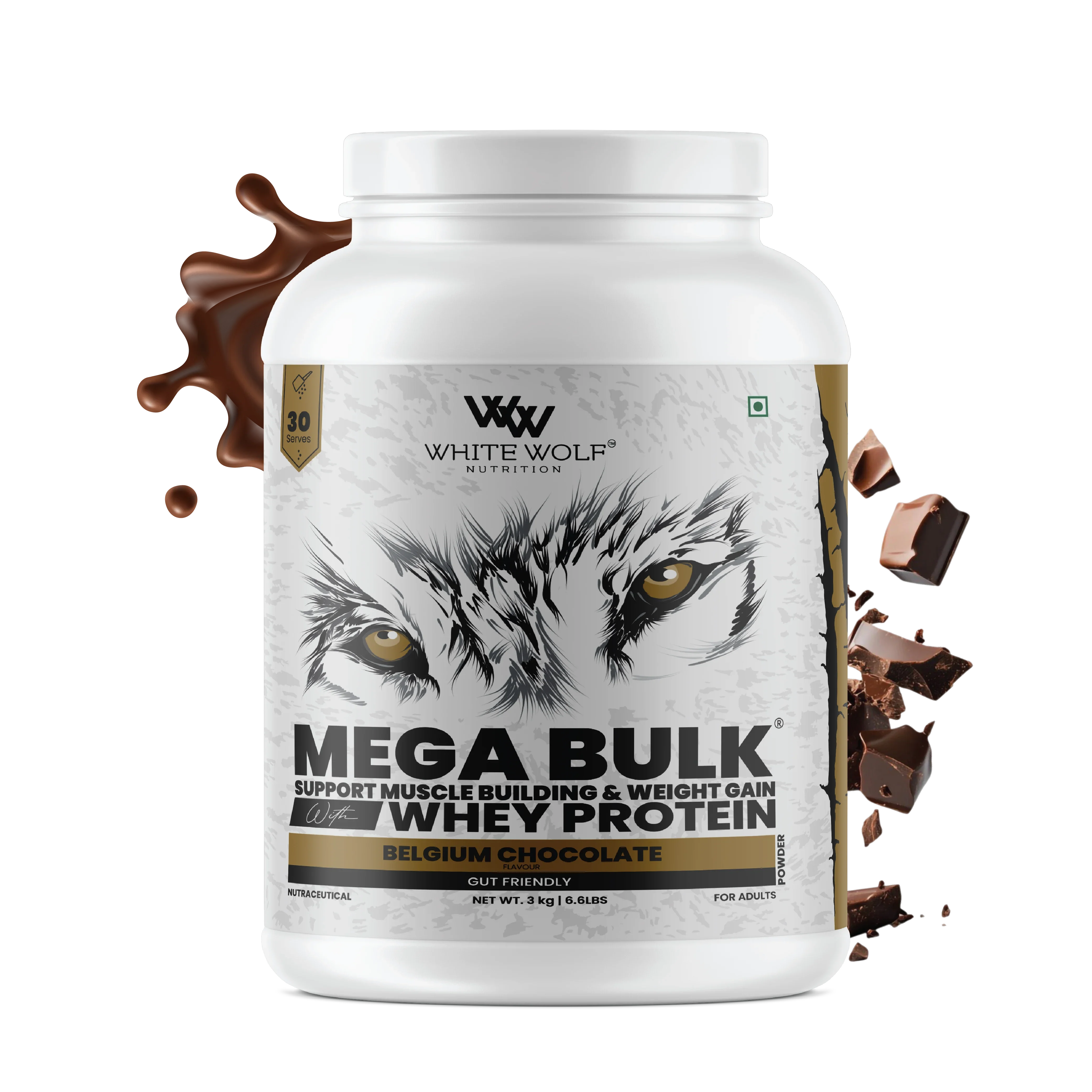 Mega Bulk Mass Gainer With  Whey Protein