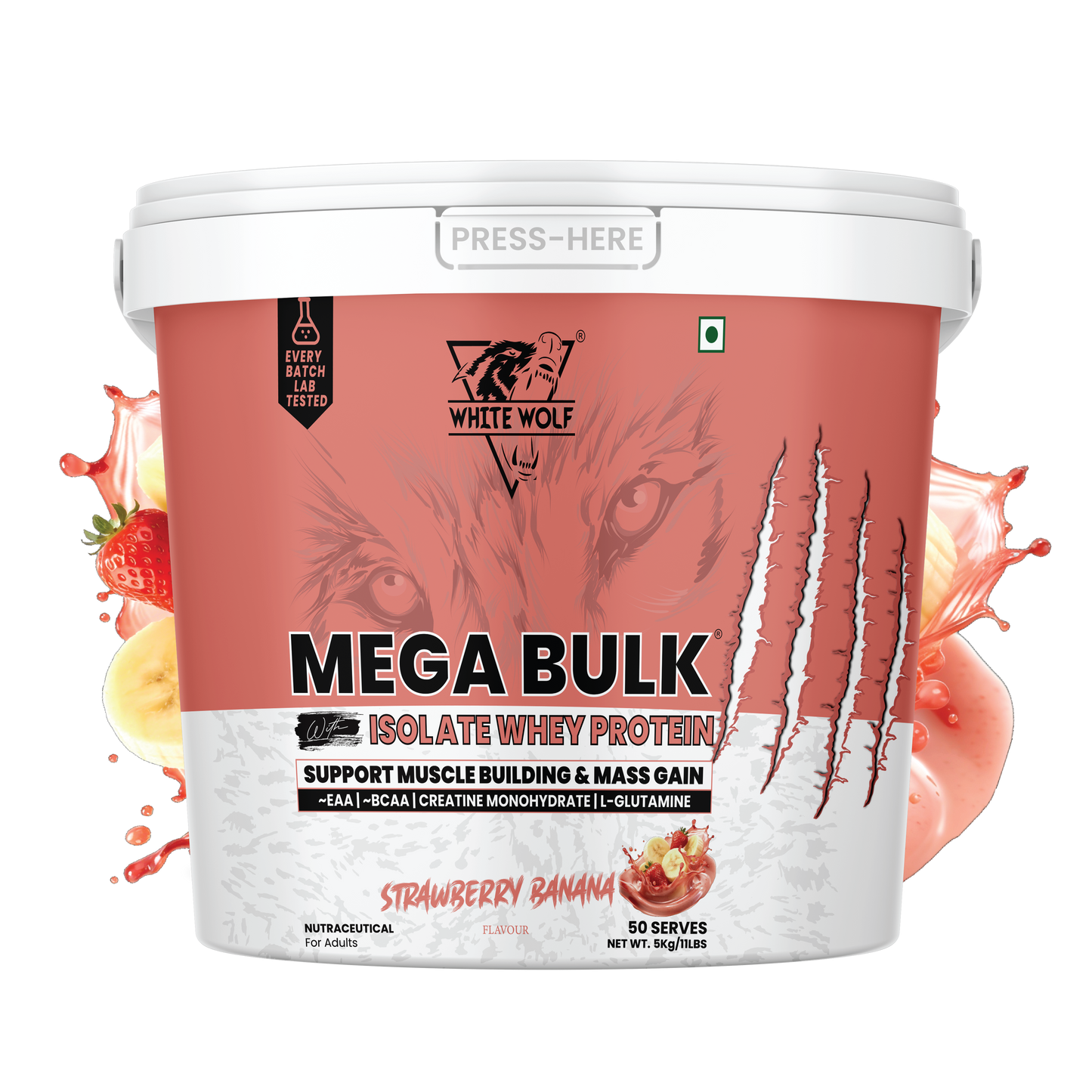 Mega Bulk Mass Gainer With  Whey Protein