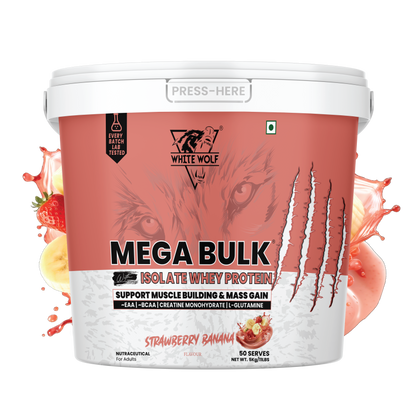 Mega Bulk Mass Gainer With  Whey Protein