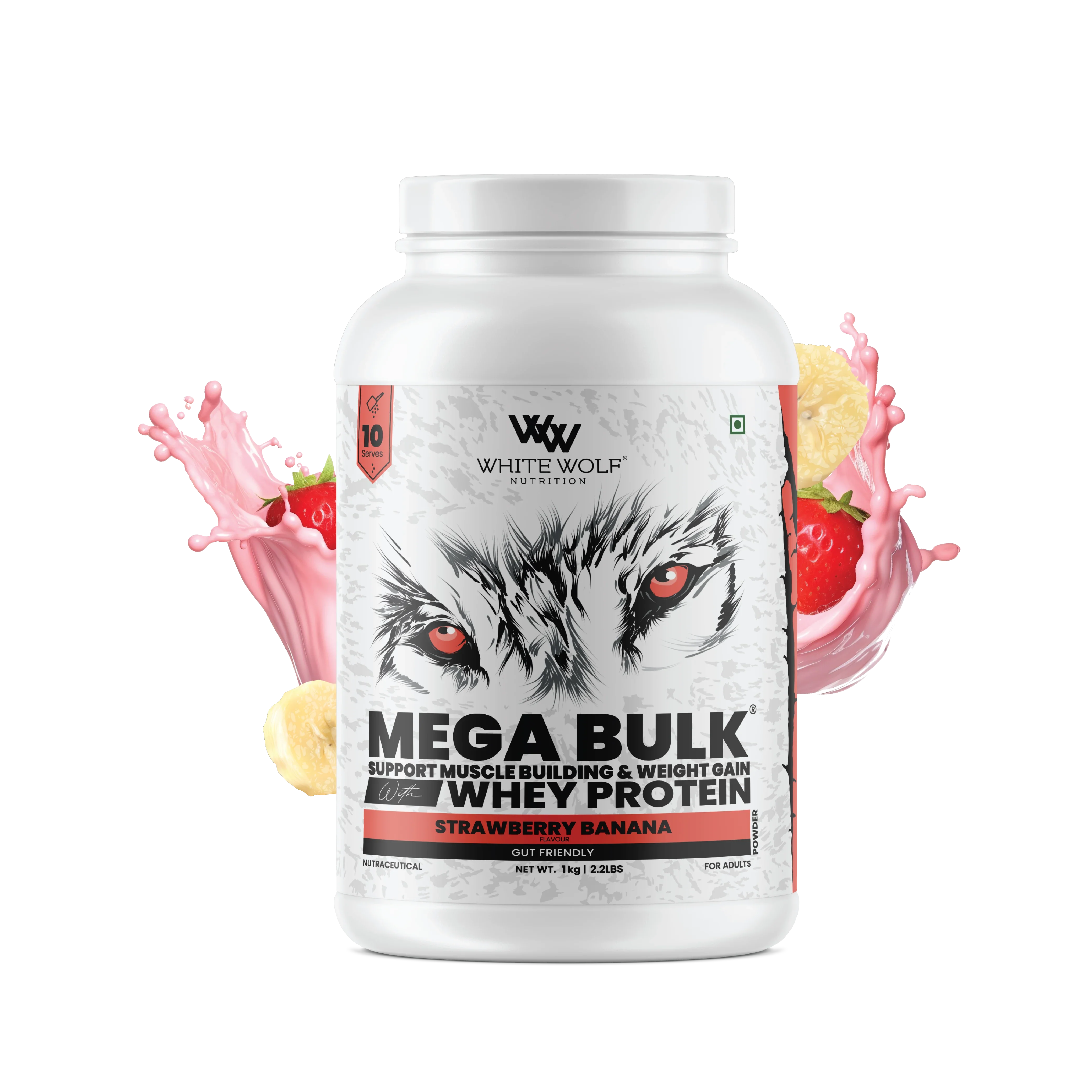 Mega Bulk Mass Gainer With  Whey Protein