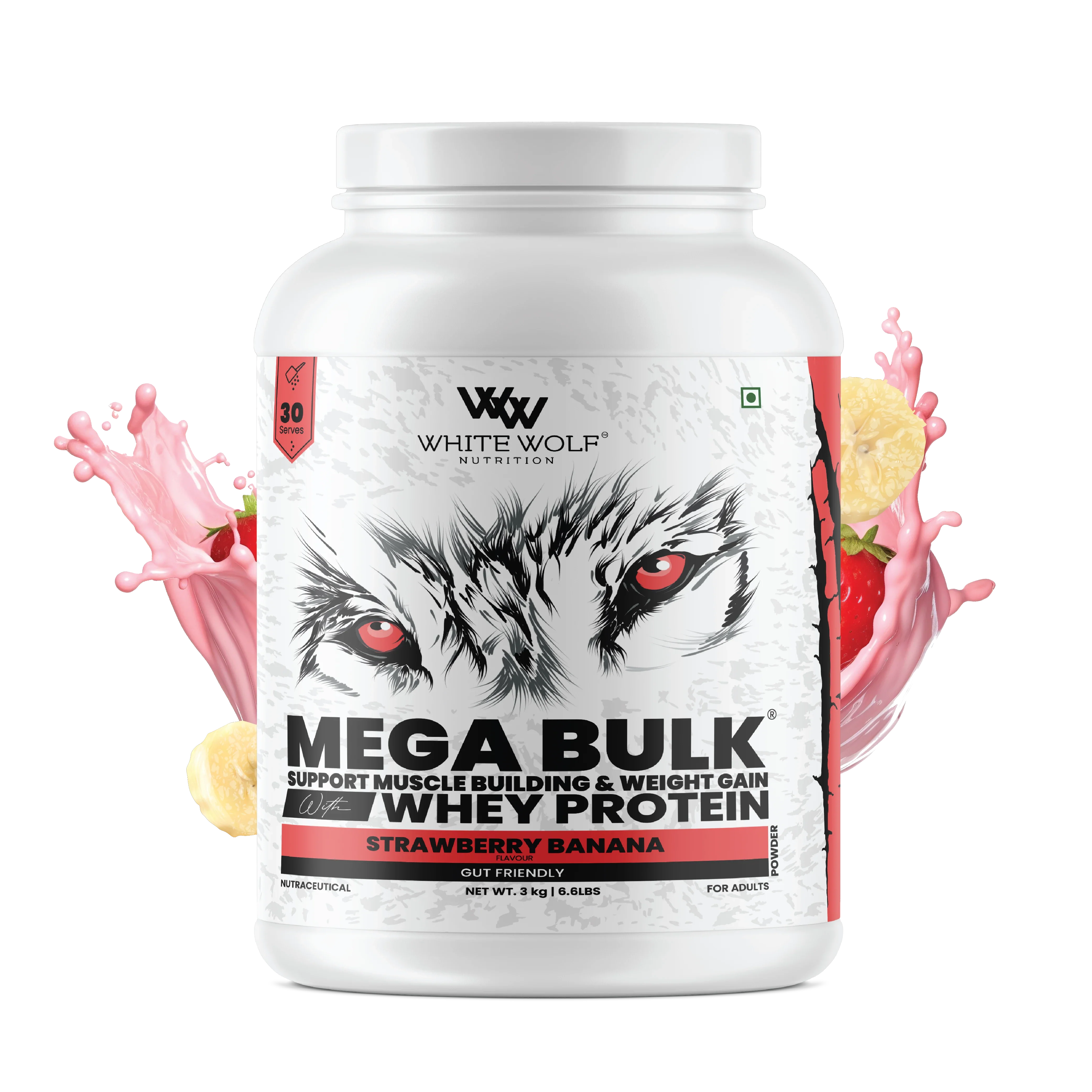 Mega Bulk Mass Gainer With  Whey Protein
