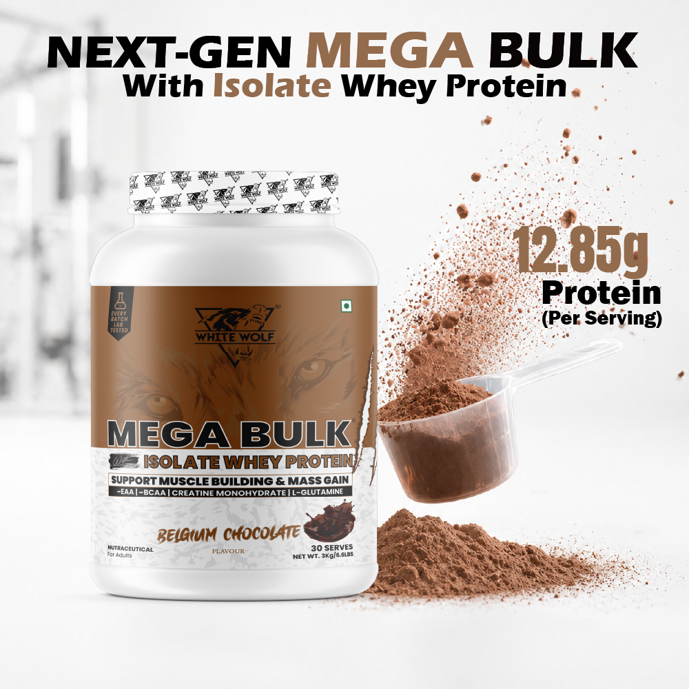 Mega Bulk Mass Gainer With  Whey Protein