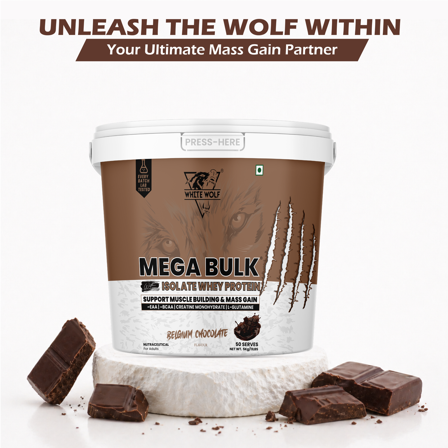 Mega Bulk Mass Gainer With  Whey Protein