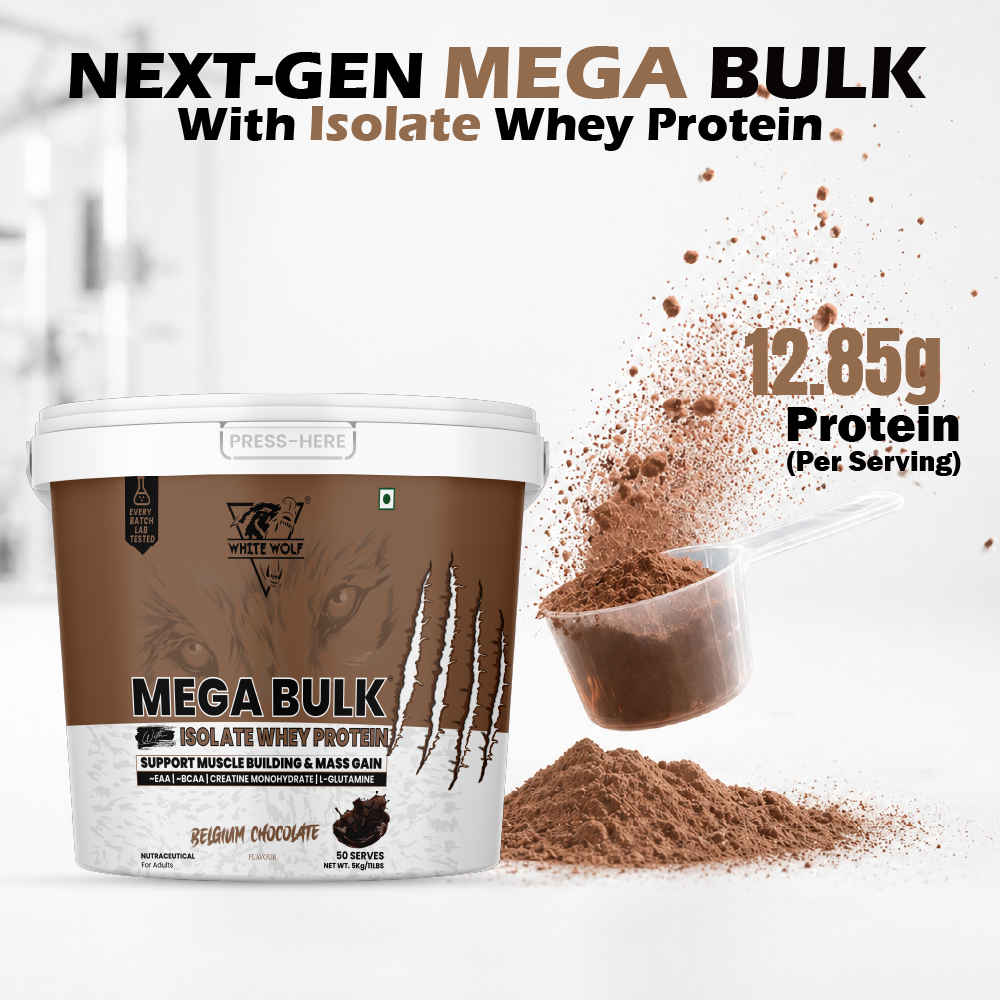 Mega Bulk Mass Gainer With  Whey Protein