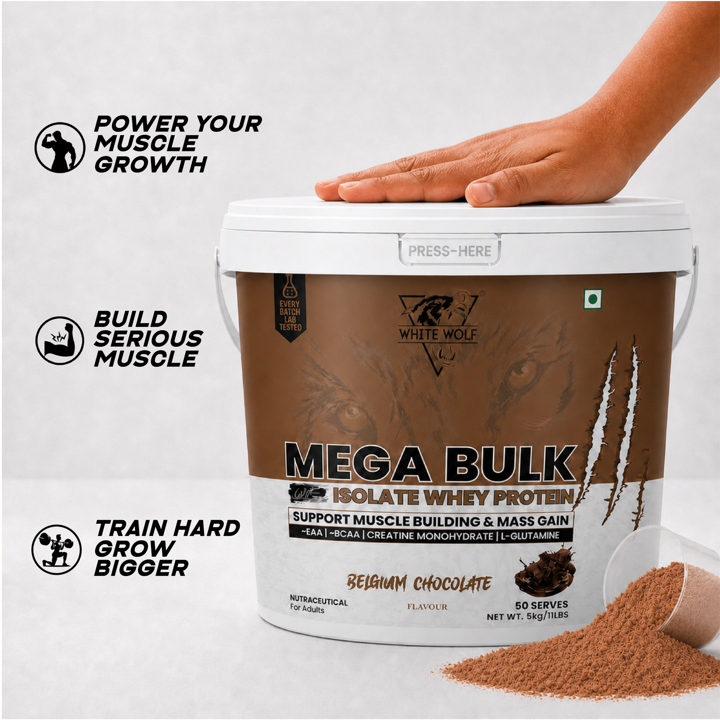Mega Bulk Mass Gainer With  Whey Protein