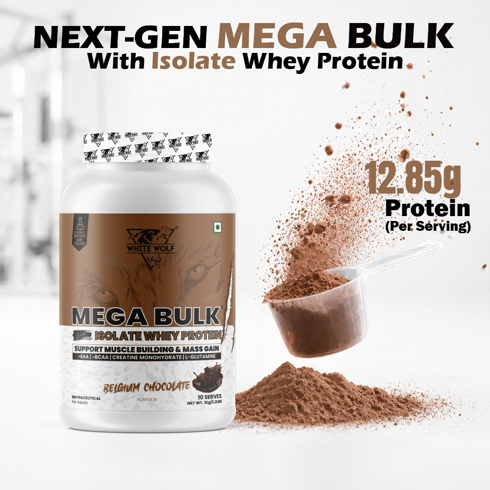 Mega Bulk Mass Gainer With  Whey Protein