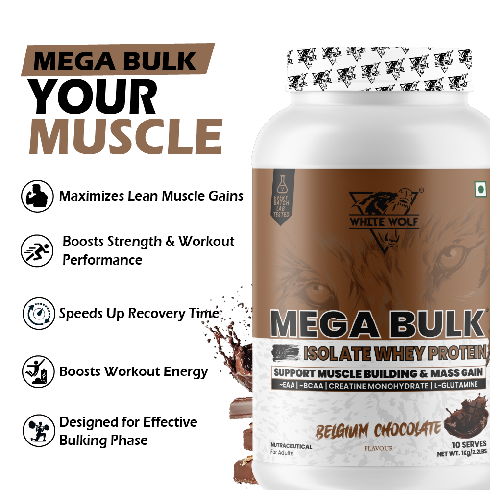 Mega Bulk Mass Gainer With  Whey Protein