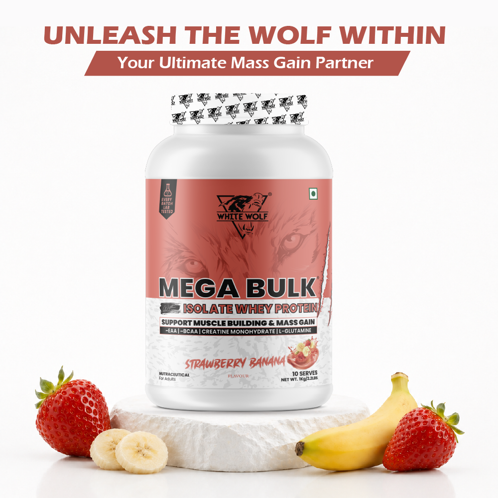 Mega Bulk Mass Gainer With  Whey Protein