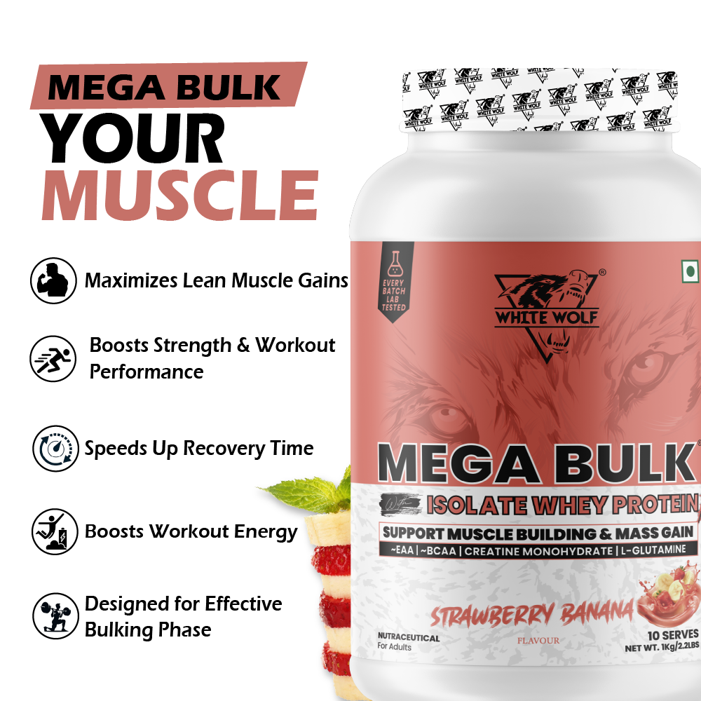 Mega Bulk Mass Gainer With  Whey Protein