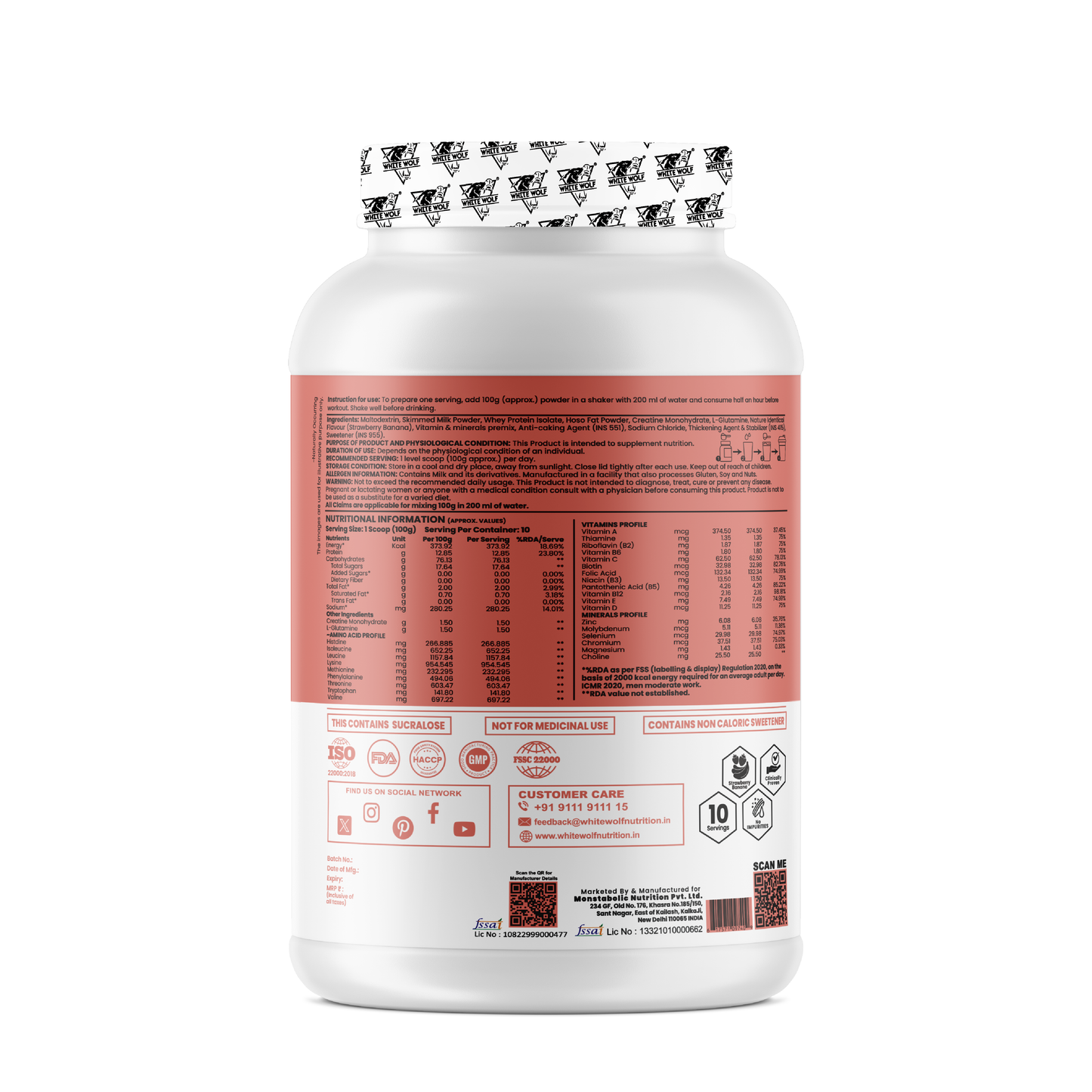 Mega Bulk Mass Gainer With  Whey Protein
