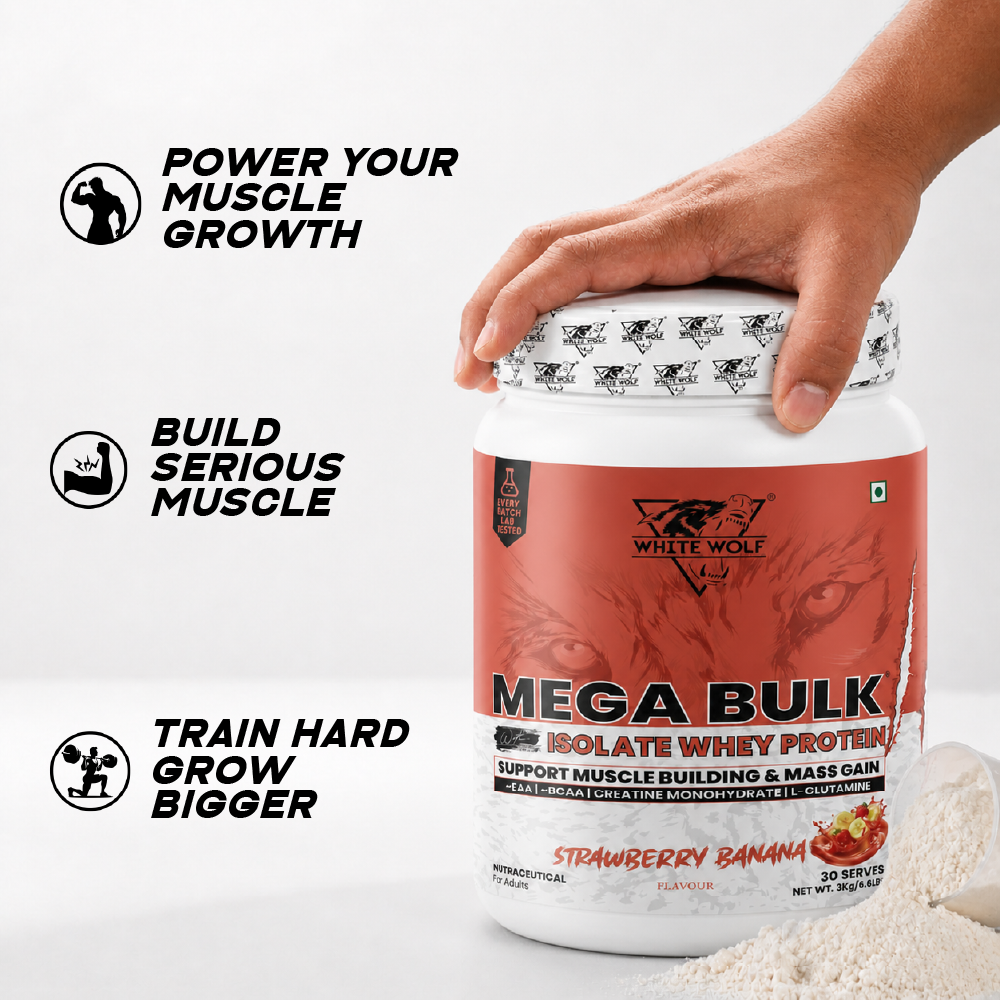Mega Bulk Mass Gainer With  Whey Protein