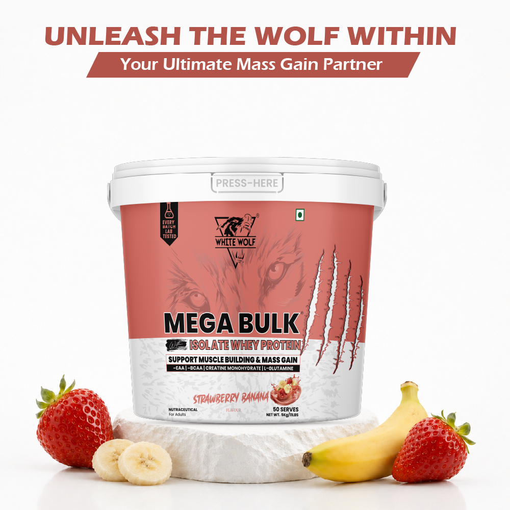 Mega Bulk Mass Gainer With  Whey Protein
