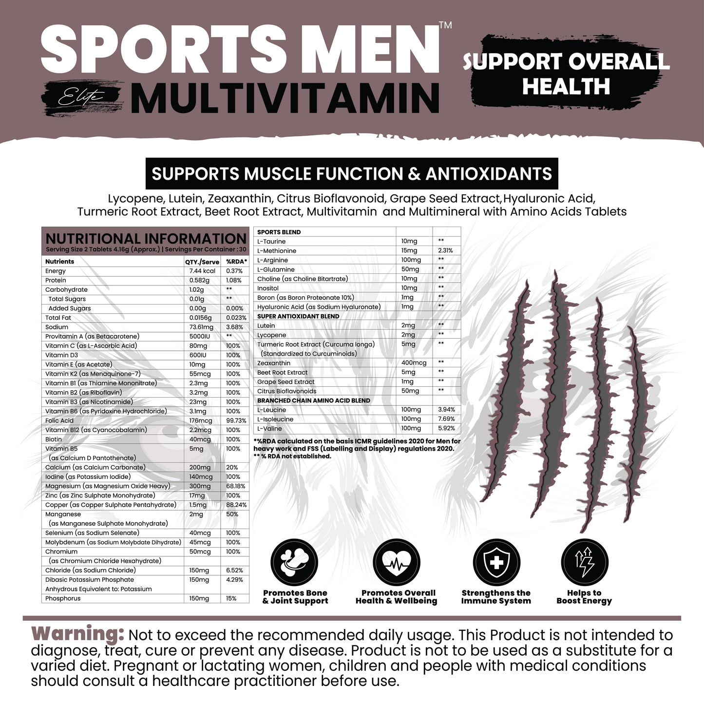 Sports Men multivitamin