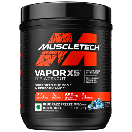 MuscleTech VaporX5 Pre-Workout – Blue Razz Freeze