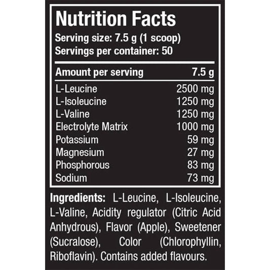 One Science Recharge BCAA, 375 g (0.826 lb), 50 Servings,