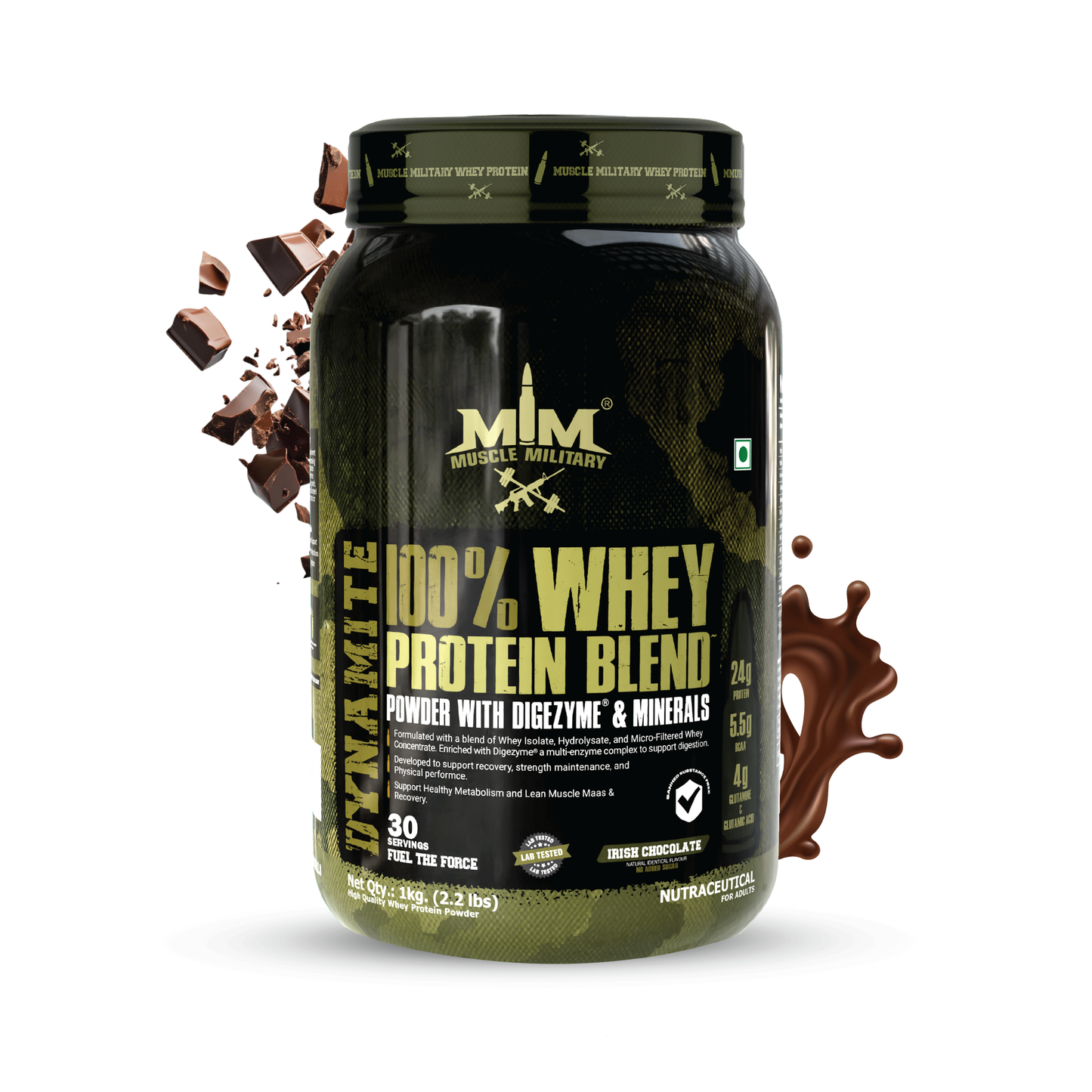 Dynamite 100% Whey Protein | Bcaa + Glutamine