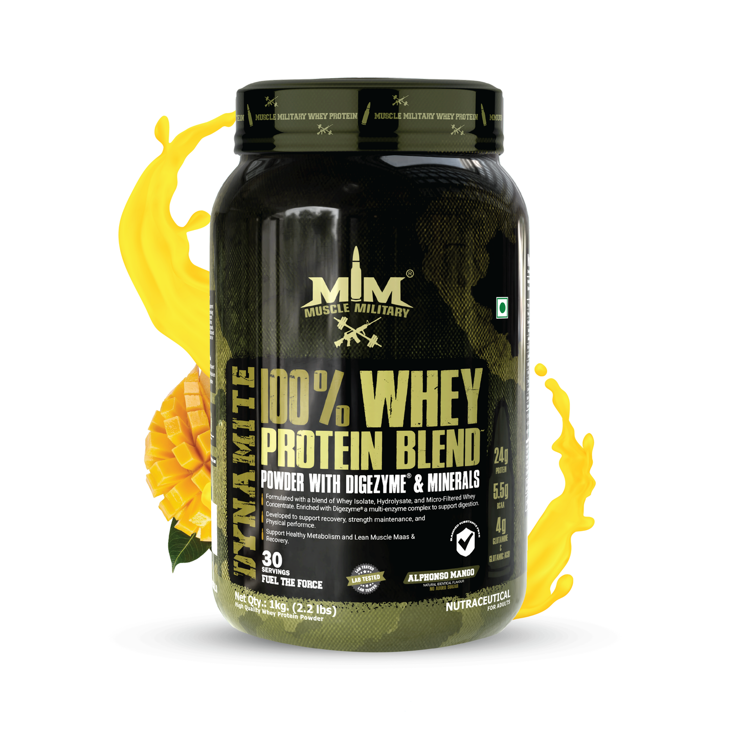 Dynamite 100% Whey Protein | Bcaa + Glutamine