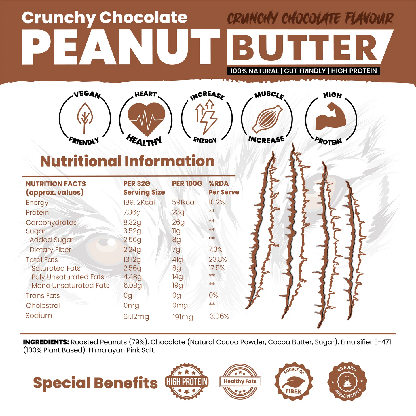 White Wolf Crunchy Chocolate Peanut Butter