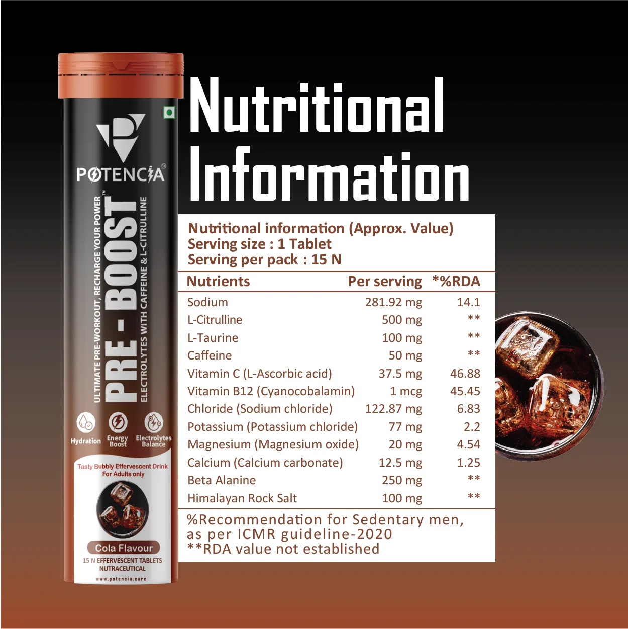 Pack of 9 Pre-Boost Cola