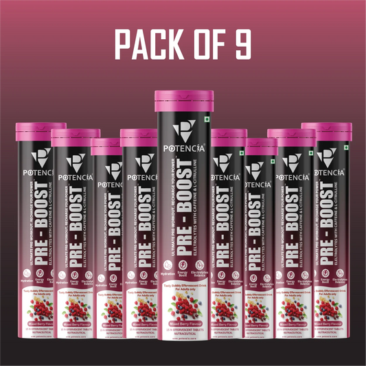 Pack of 9 Pre-Boost Mixed Berry