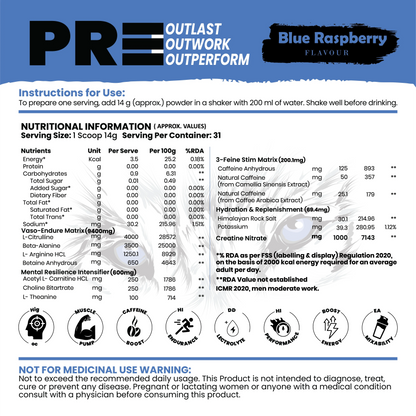 PR3-Out Performe Pre workout