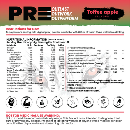 PR3-Out Performe Pre workout