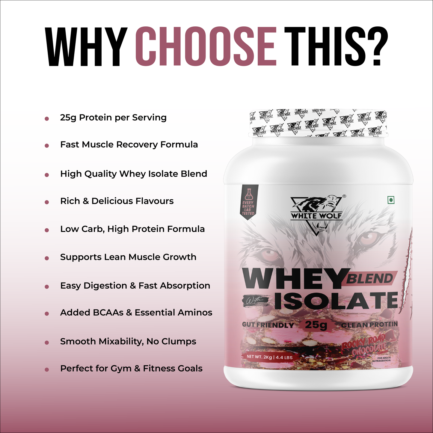 Whey Blend with Isolate 25 g Protein