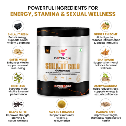 Potencia's Himalayan Shilajit Gold Gummies