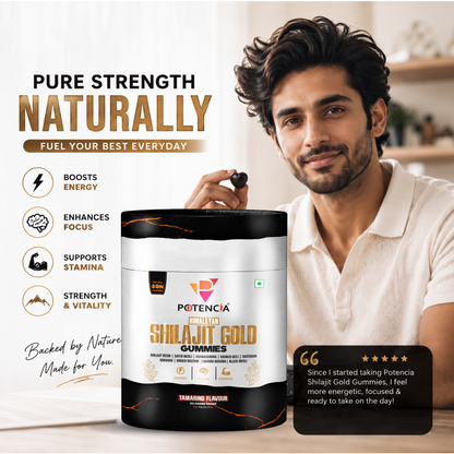 Potencia's Himalayan Shilajit Gold Gummies