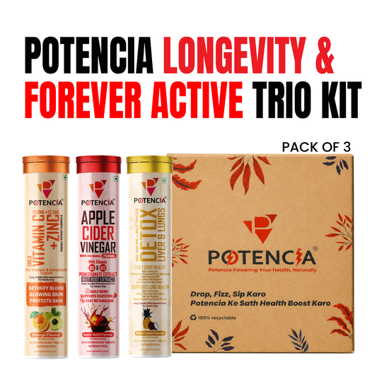 Potencia Longevity & Forever Active Trio Kit Immunity | Detox | Daily Wellness