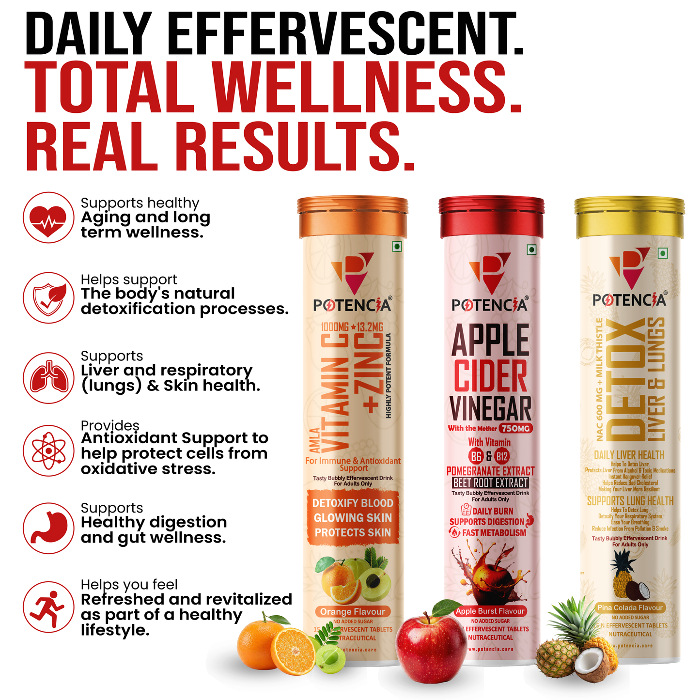 Potencia Longevity & Forever Active Trio Kit Immunity | Detox | Daily Wellness