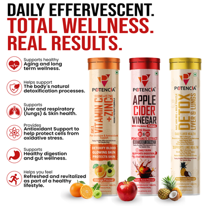 Potencia Longevity & Forever Active Trio Kit Immunity | Detox | Daily Wellness