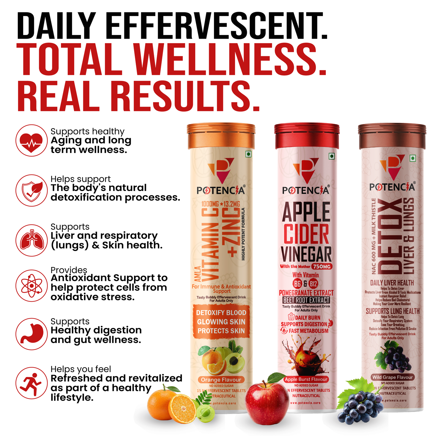 Potencia Longevity & Forever Active Trio Kit Immunity | Detox | Daily Wellness