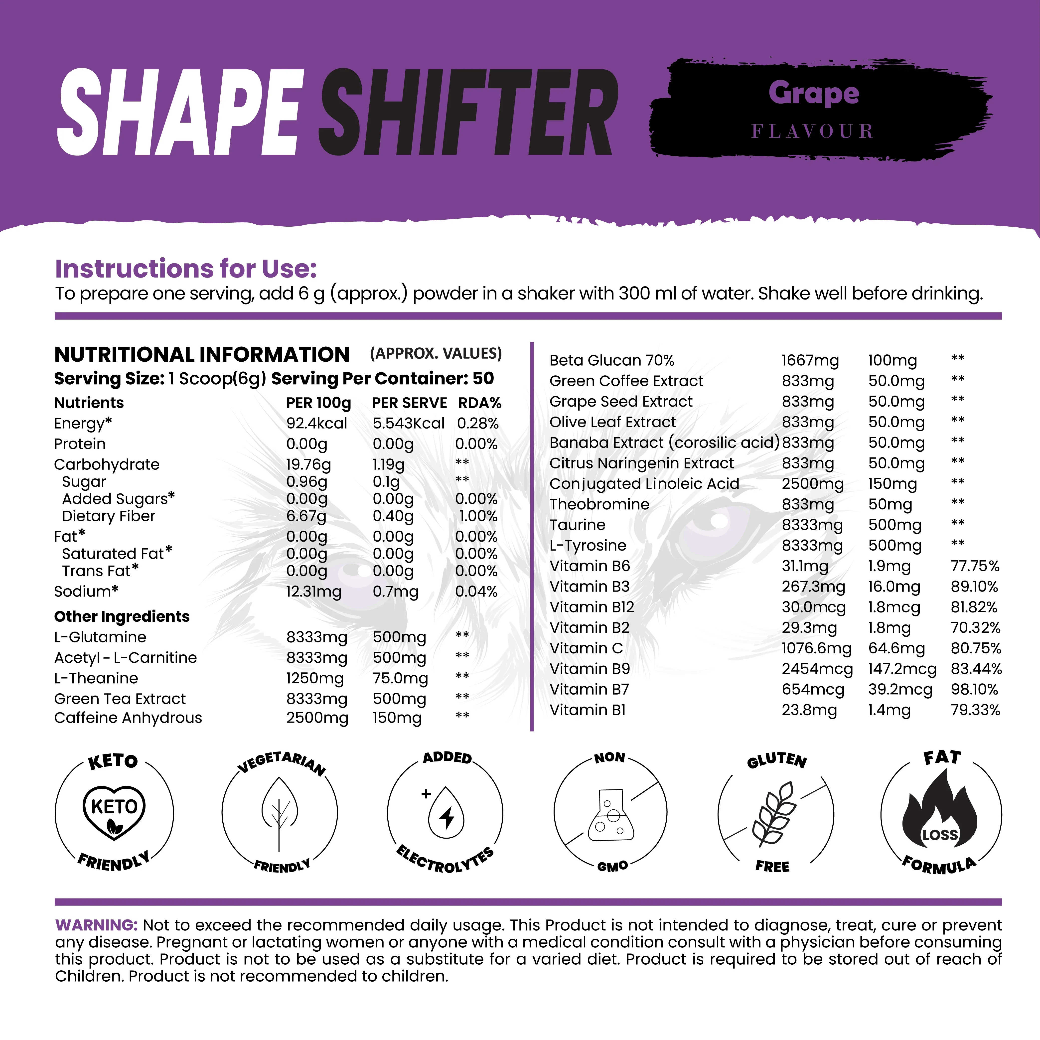 Shape Shifter Fat Burner