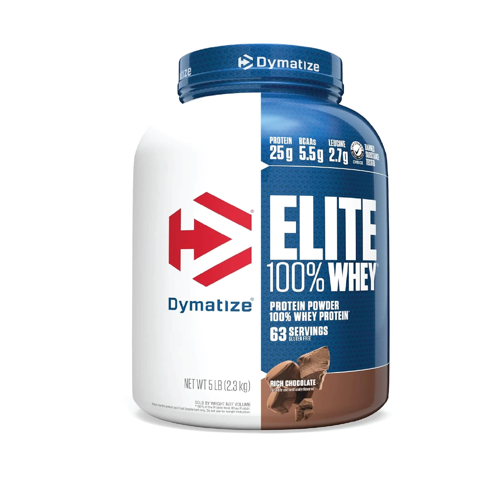 Dymatize Nutrition Elite 100% Whey Protein | Whey Protein Powder | Muscle Recovery | 25g Protein, 5.5g BCAA