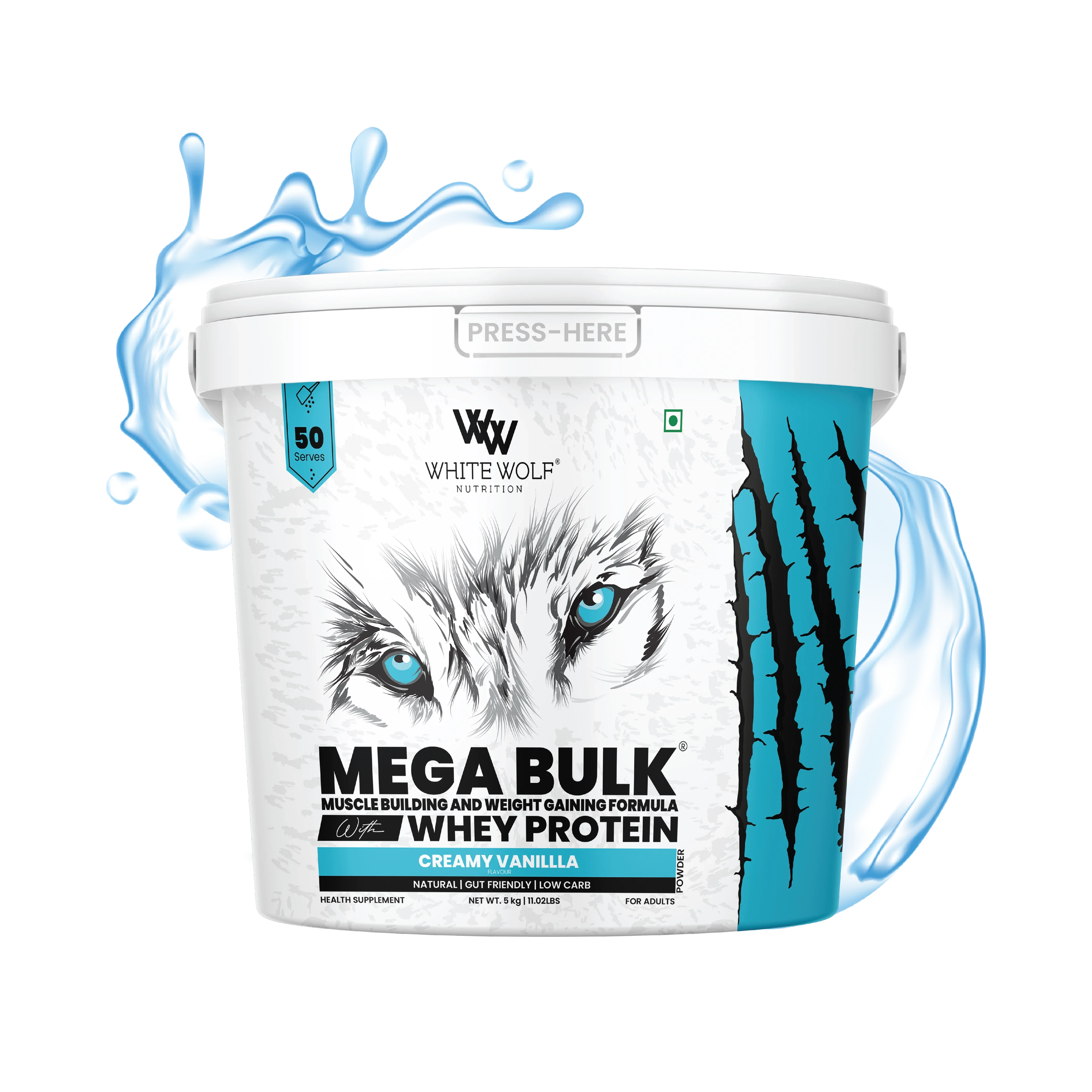 Mega Bulk Mass Gainer With  Whey Protein