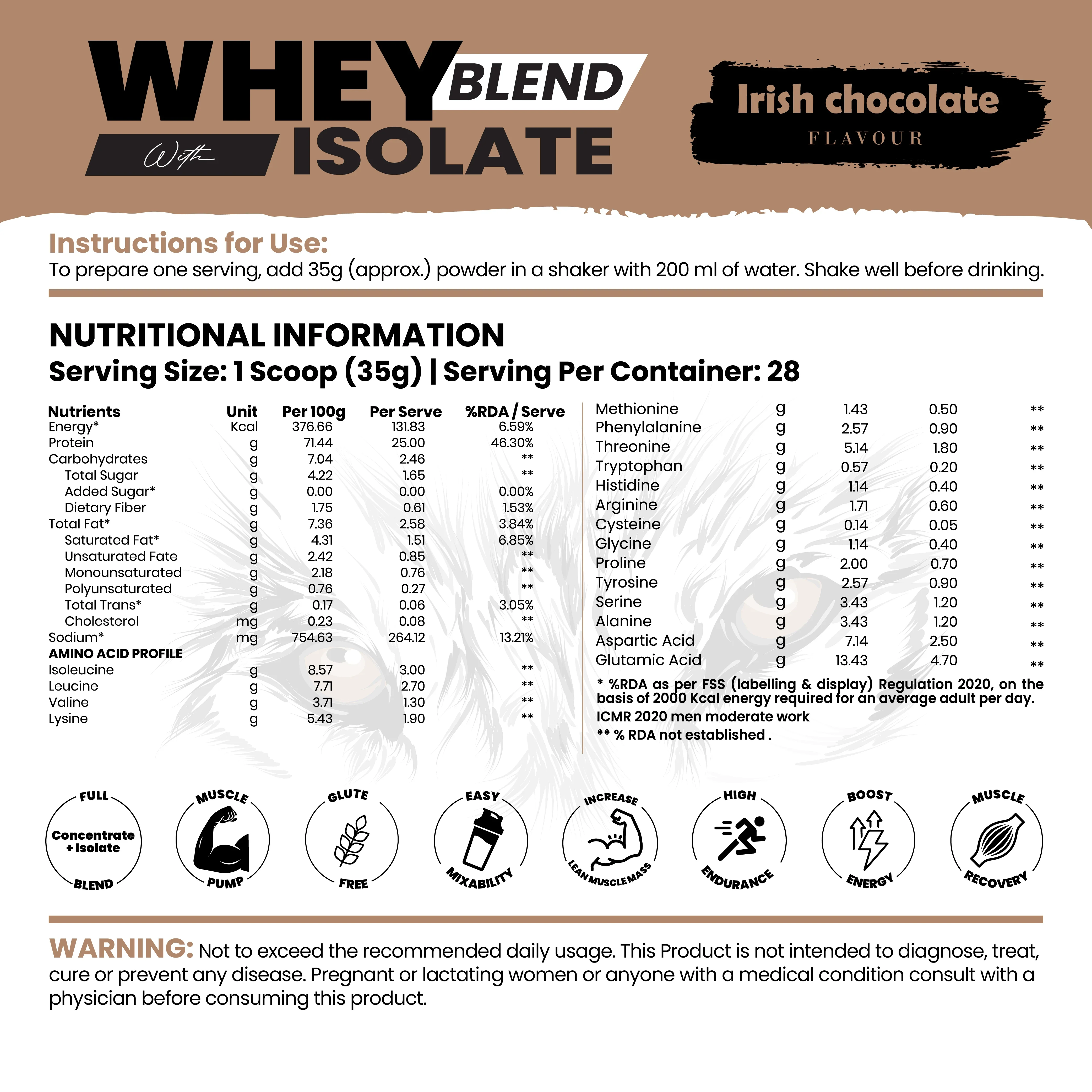 Whey Blend with Isolate 25 g Protein