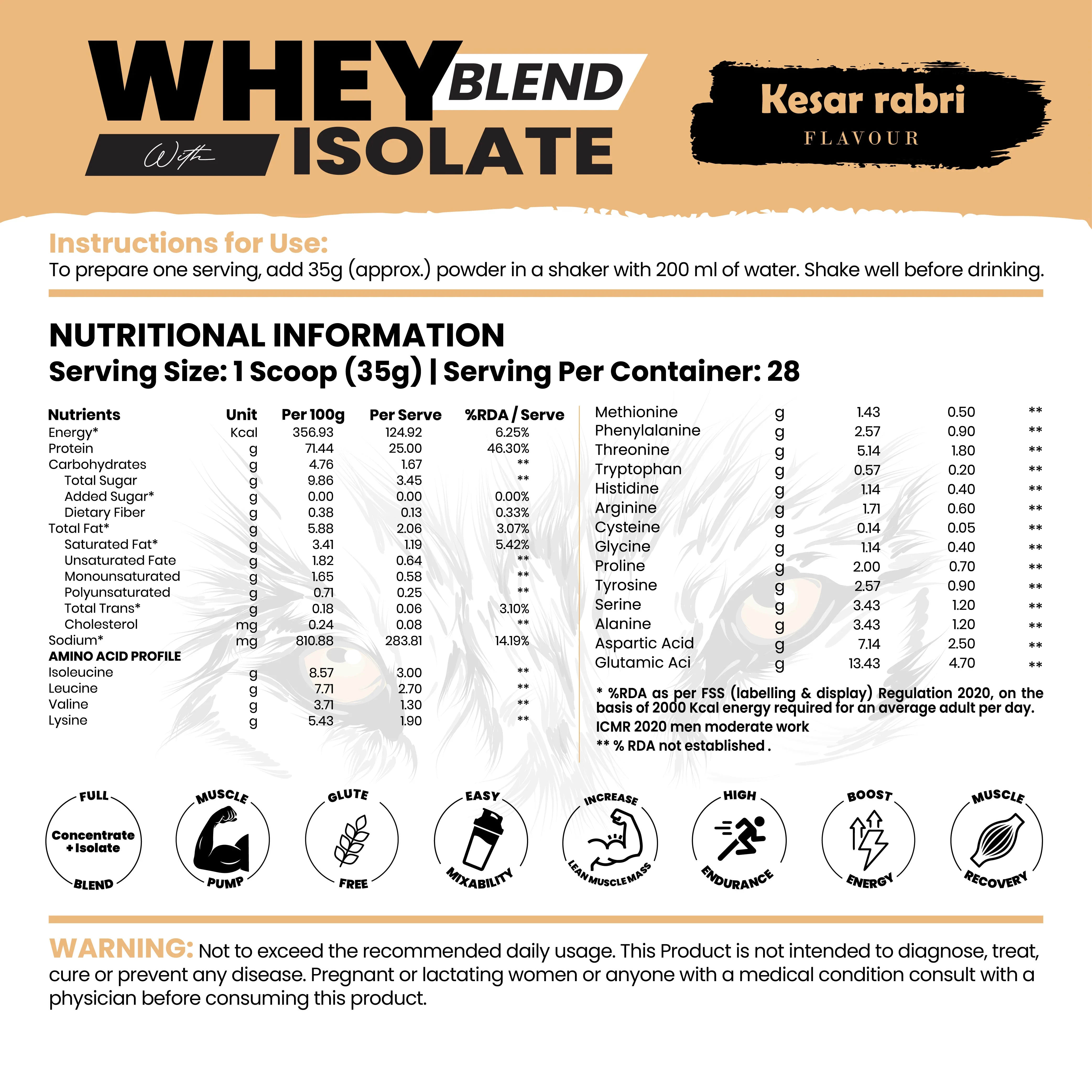Whey Blend with Isolate 25 g Protein