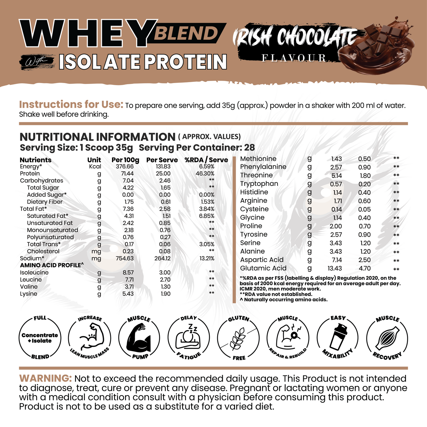 Whey Blend with Isolate 25 g Protein