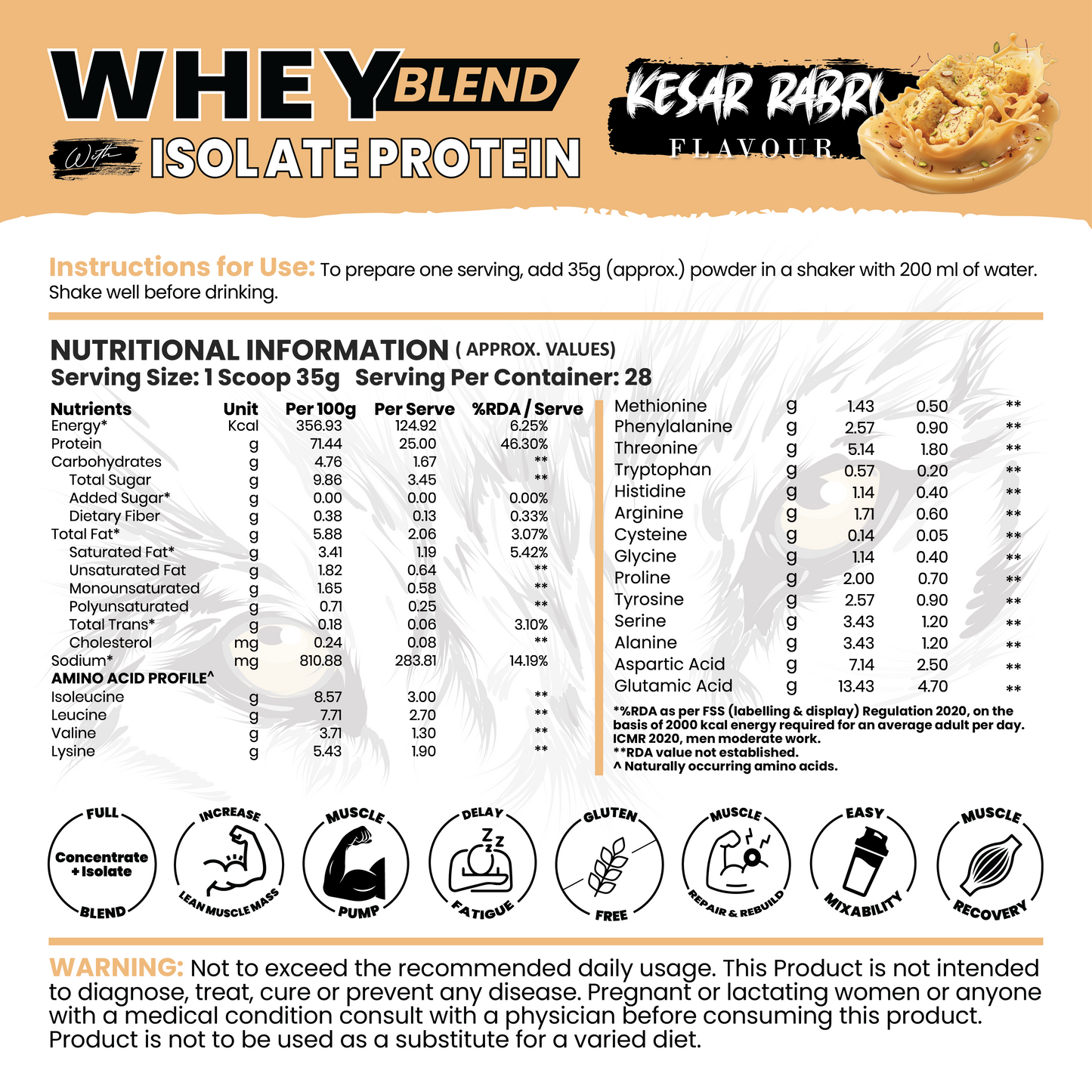 Whey Blend with Isolate 25 g Protein