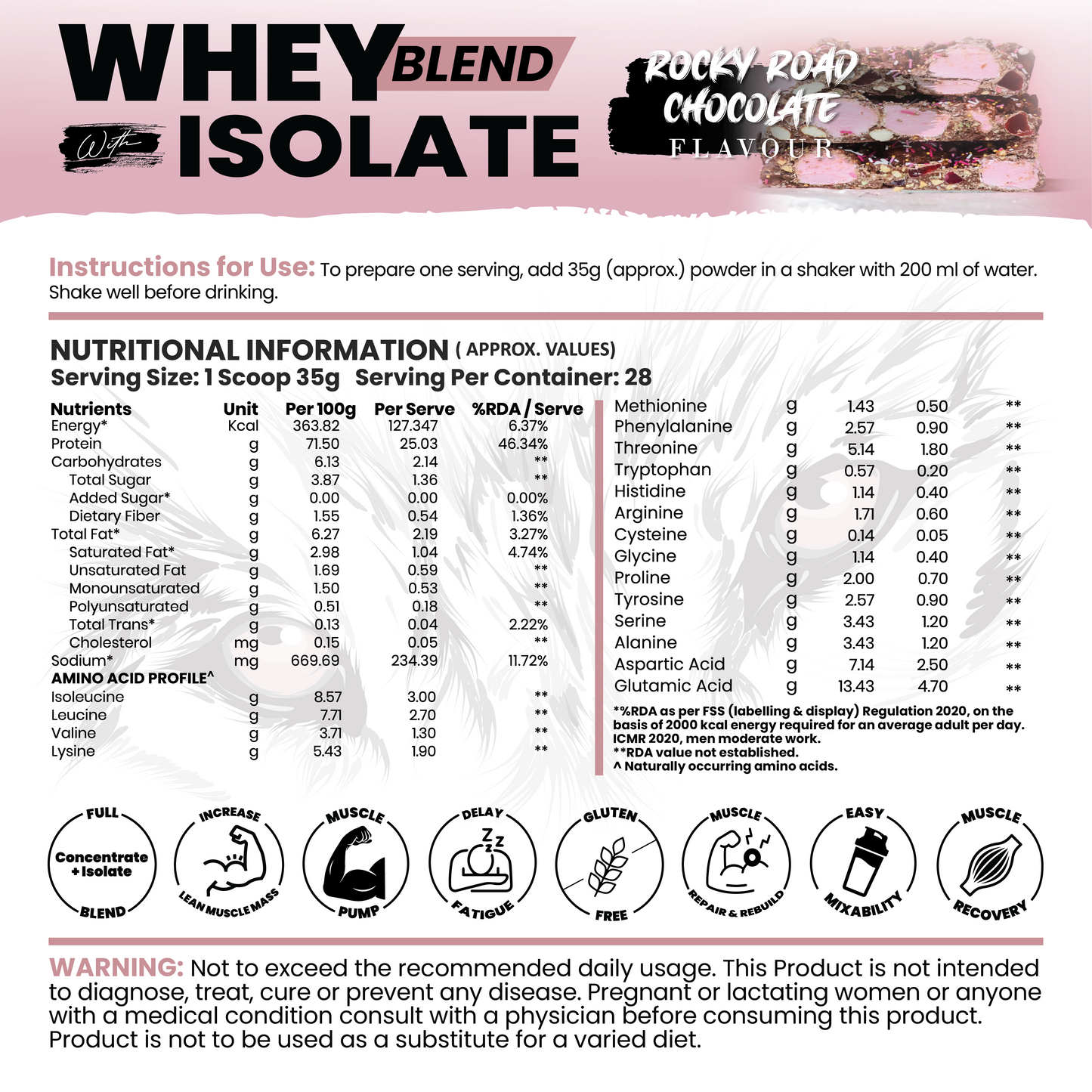 Whey Blend with Isolate 25 g Protein