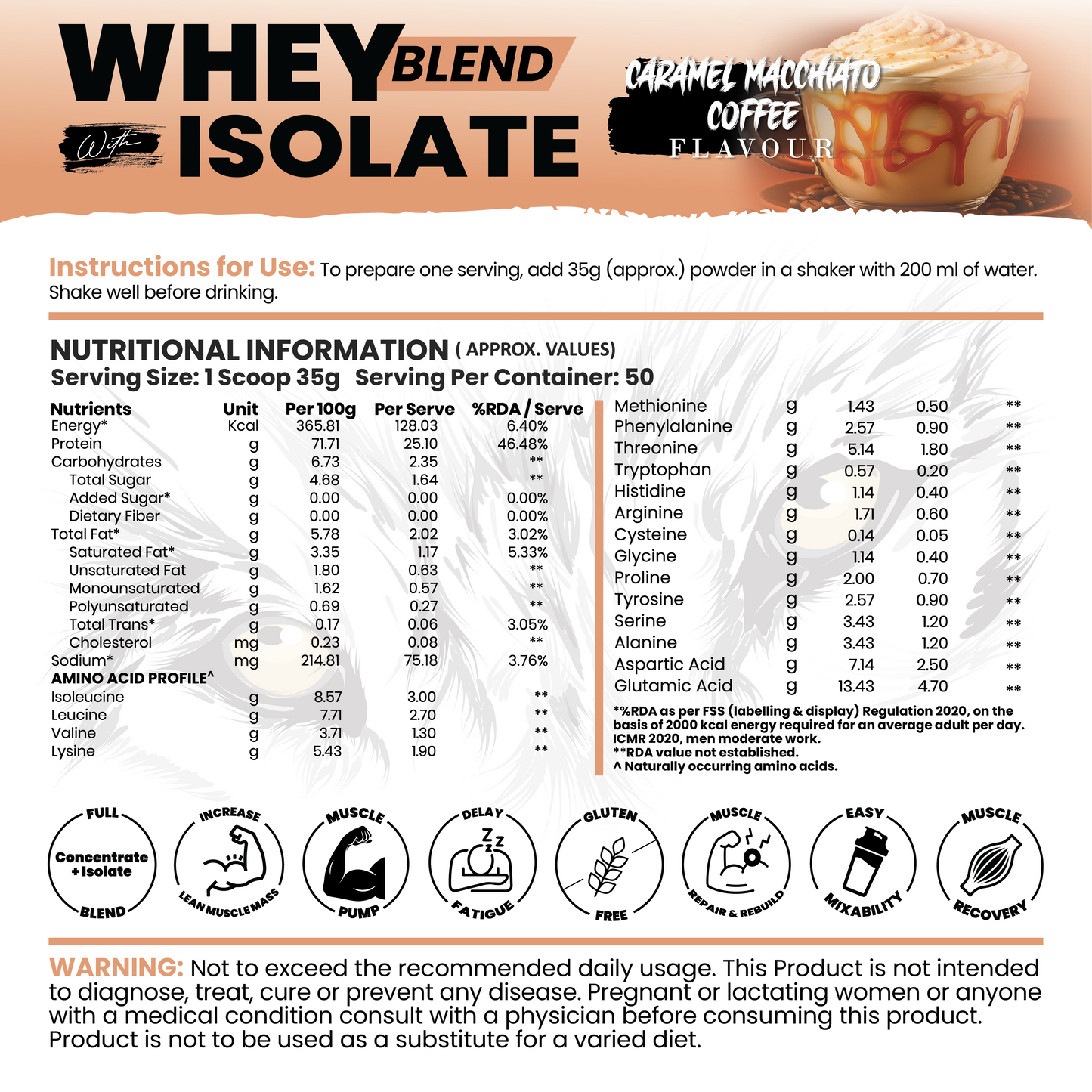 Whey Blend with Isolate 25 g Protein