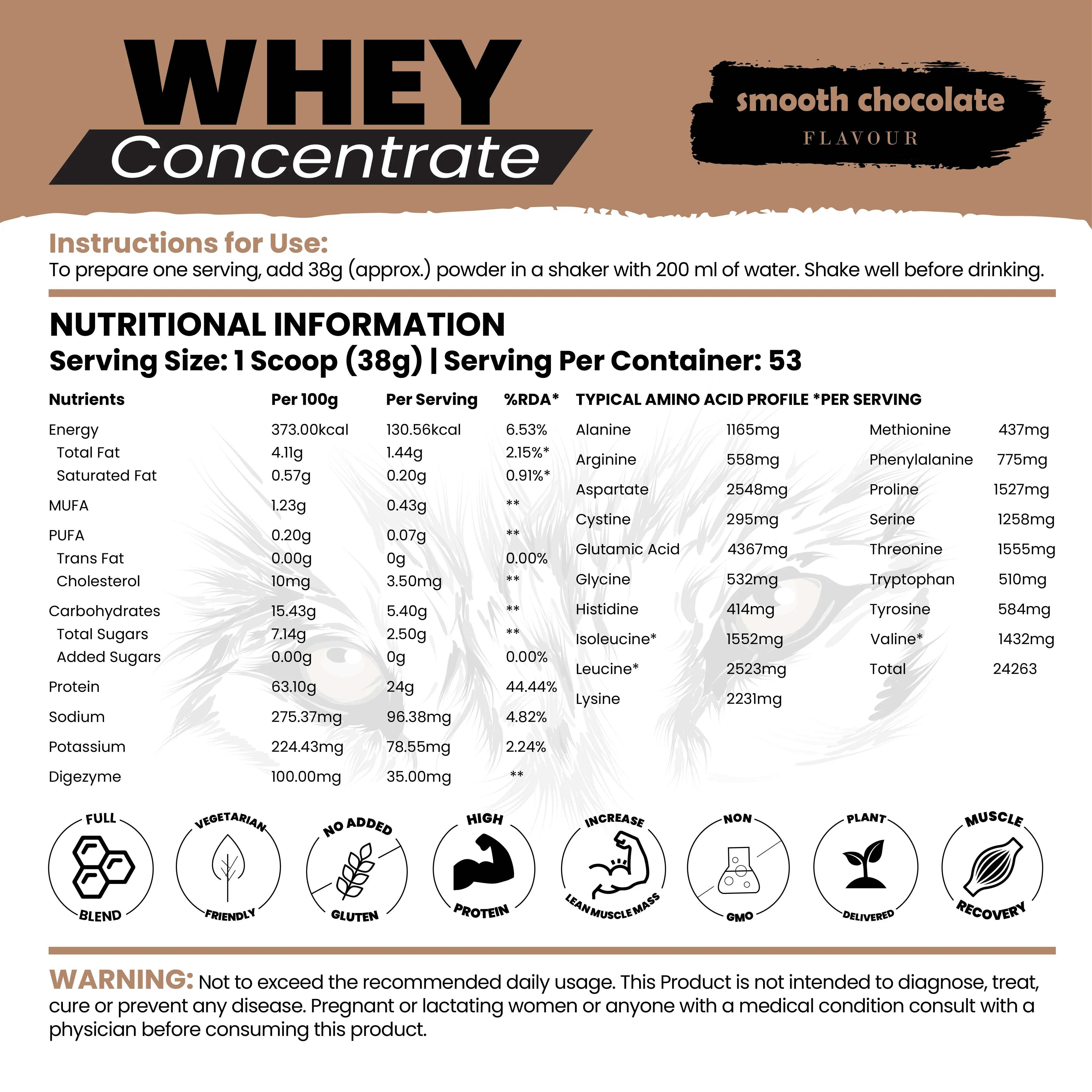 Whey Concentrate With 24g Protein