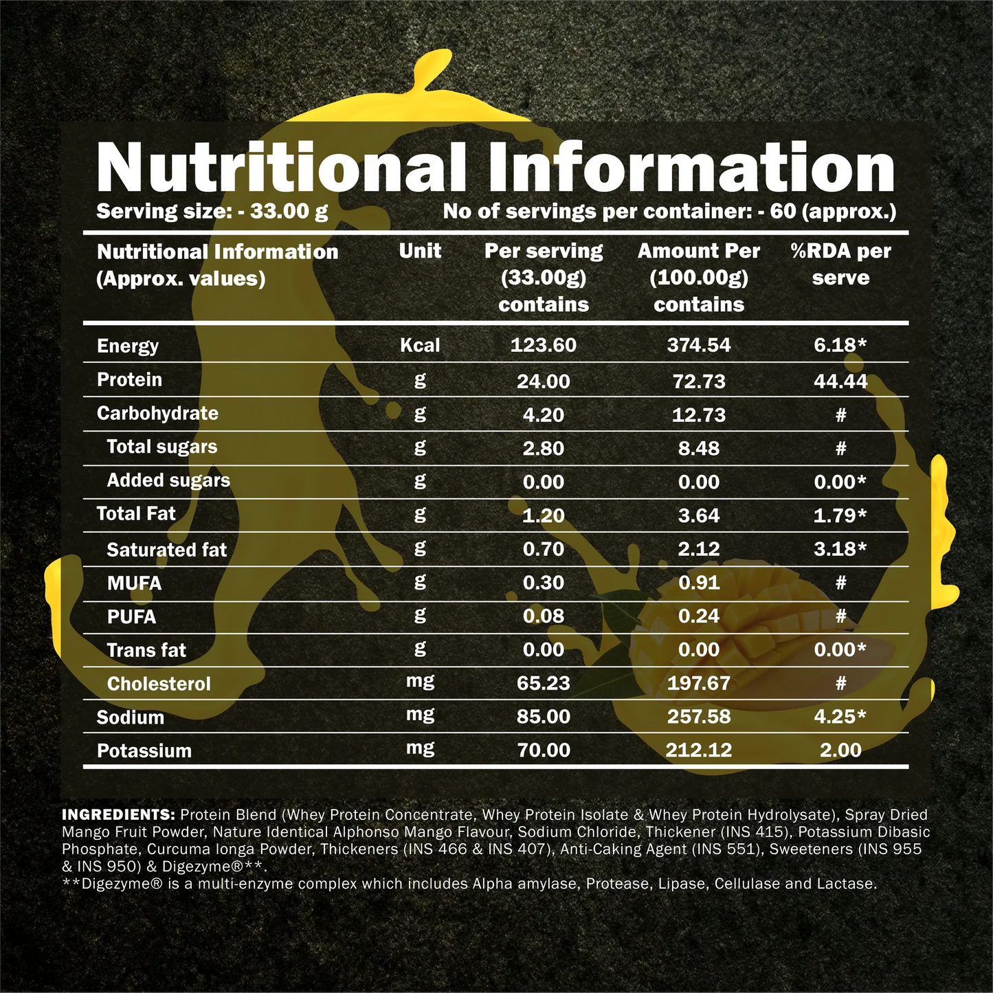 Dynamite 100% Whey Protein | Bcaa + Glutamine