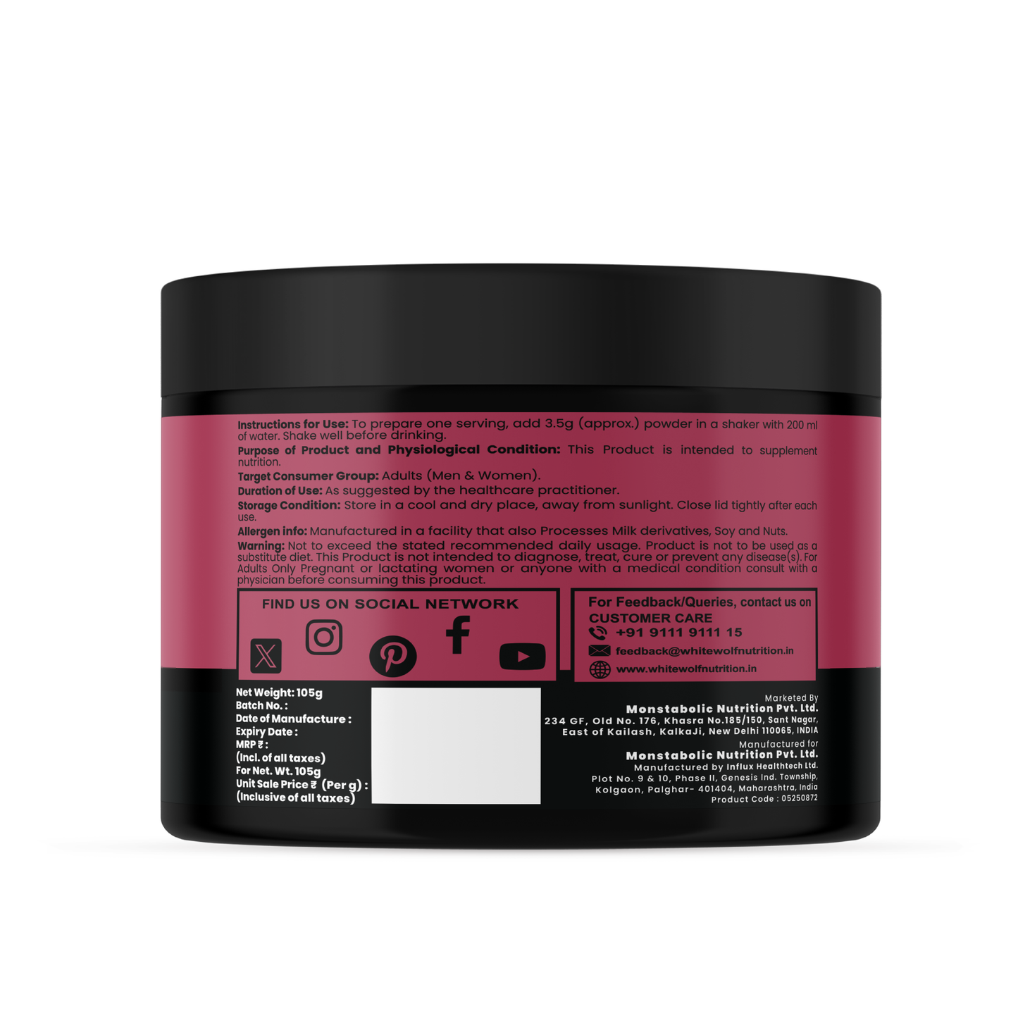 Pure Range Creatine Monohydrate Flavoured