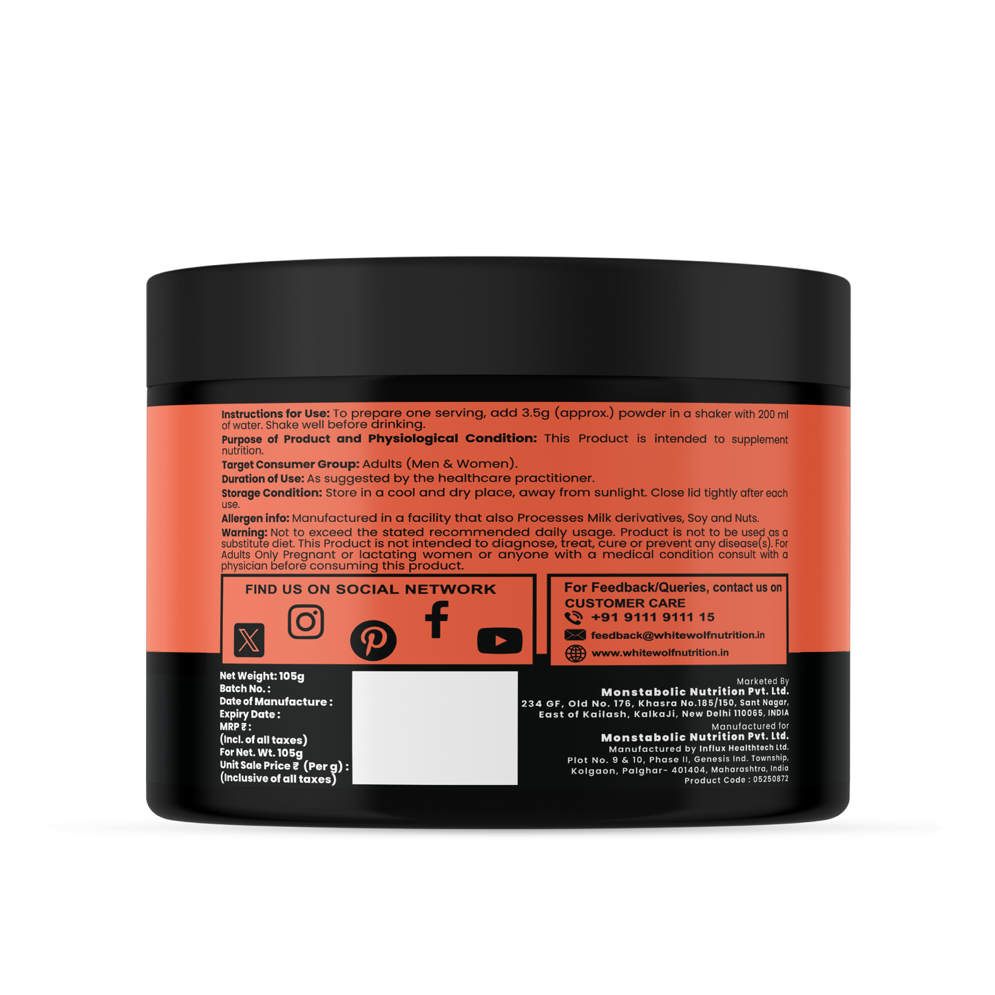 Pure Range Creatine Monohydrate Flavoured