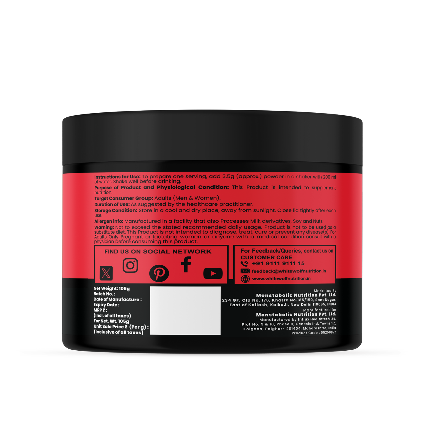 Pure Range Creatine Monohydrate Flavoured