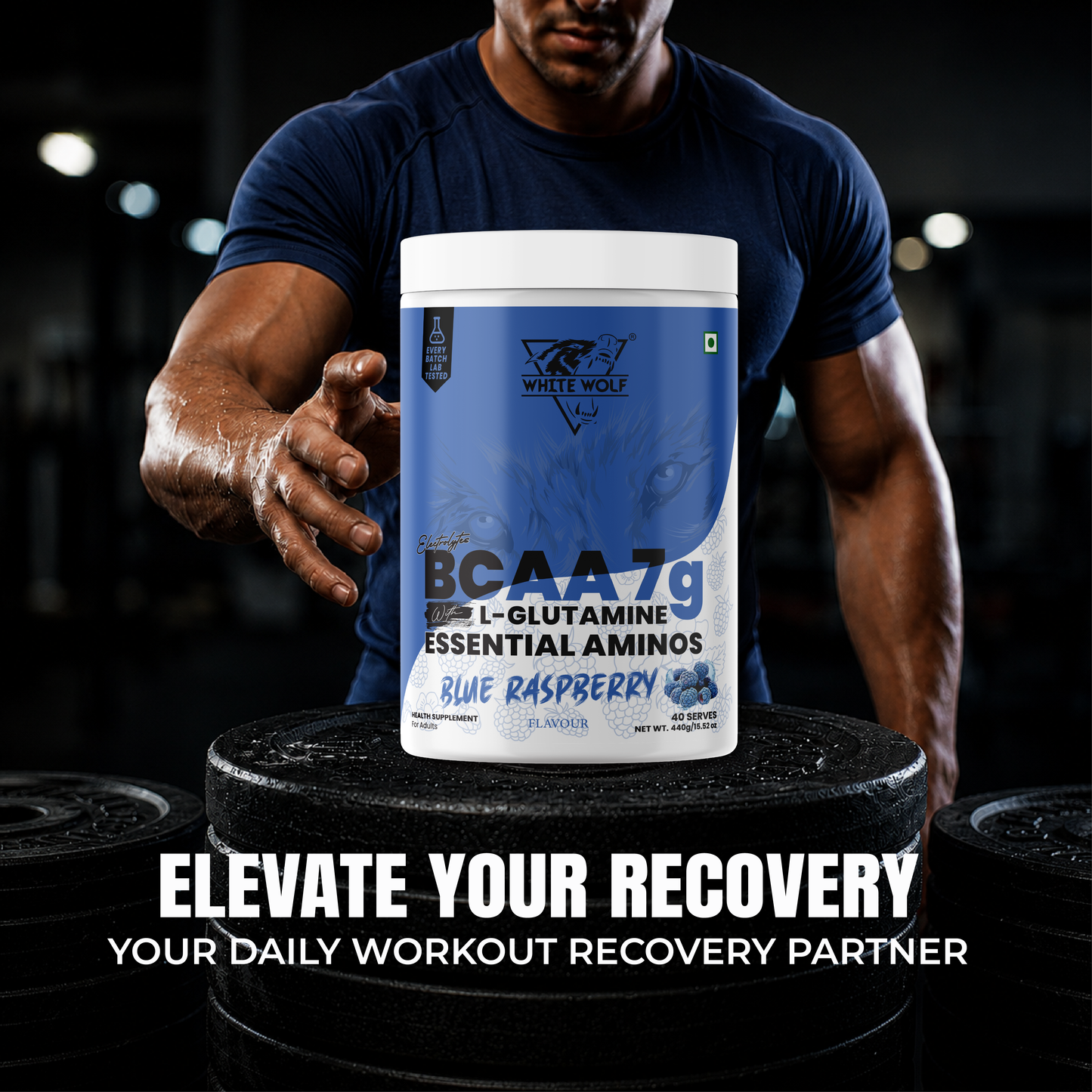 White Wolf BCAA 7 g with L-Glutamine (1 g) & Electrolytes