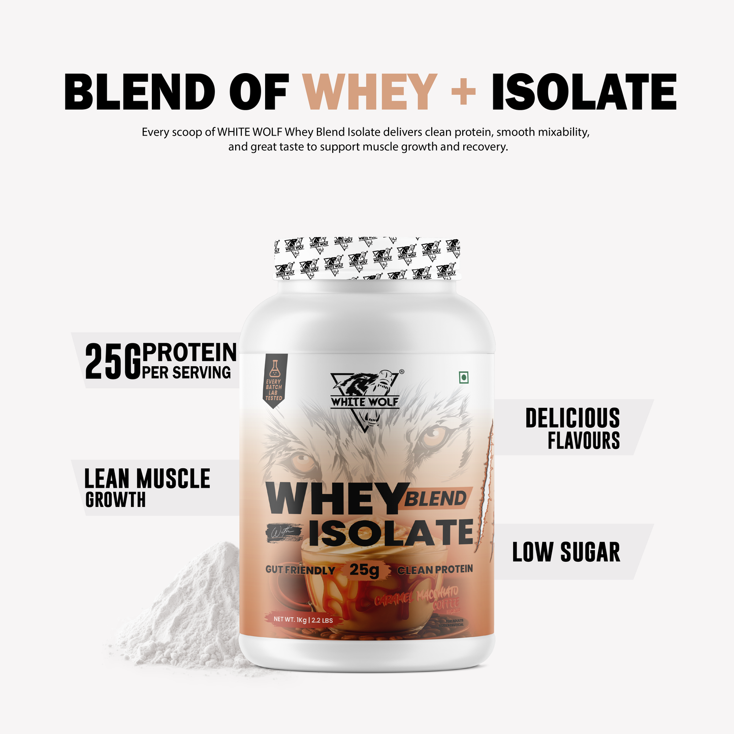 Whey Blend with Isolate 25 g Protein